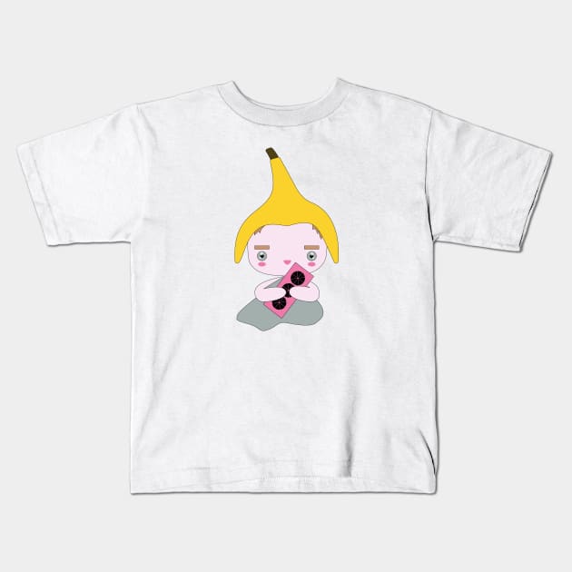 gpu and banana Kids T-Shirt by Alesiart